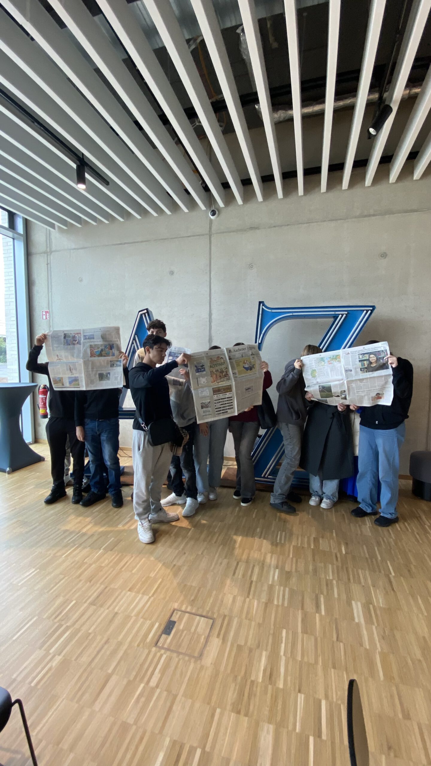 Besuch bei der Aachener Zeitung